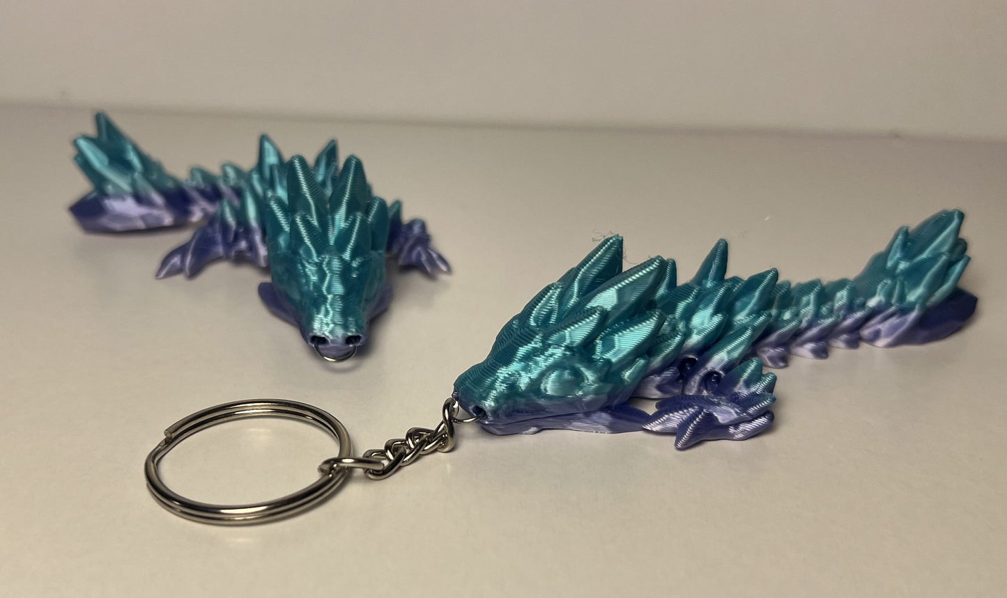 Gemstone Dragon - 3D Printed Figurine - Set or Singles