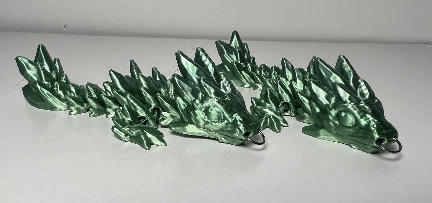 Gemstone Dragon - 3D Printed Figurine - Set or Singles