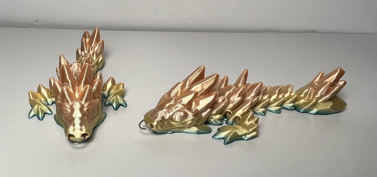 Gemstone Dragon - 3D Printed Figurine - Set or Singles