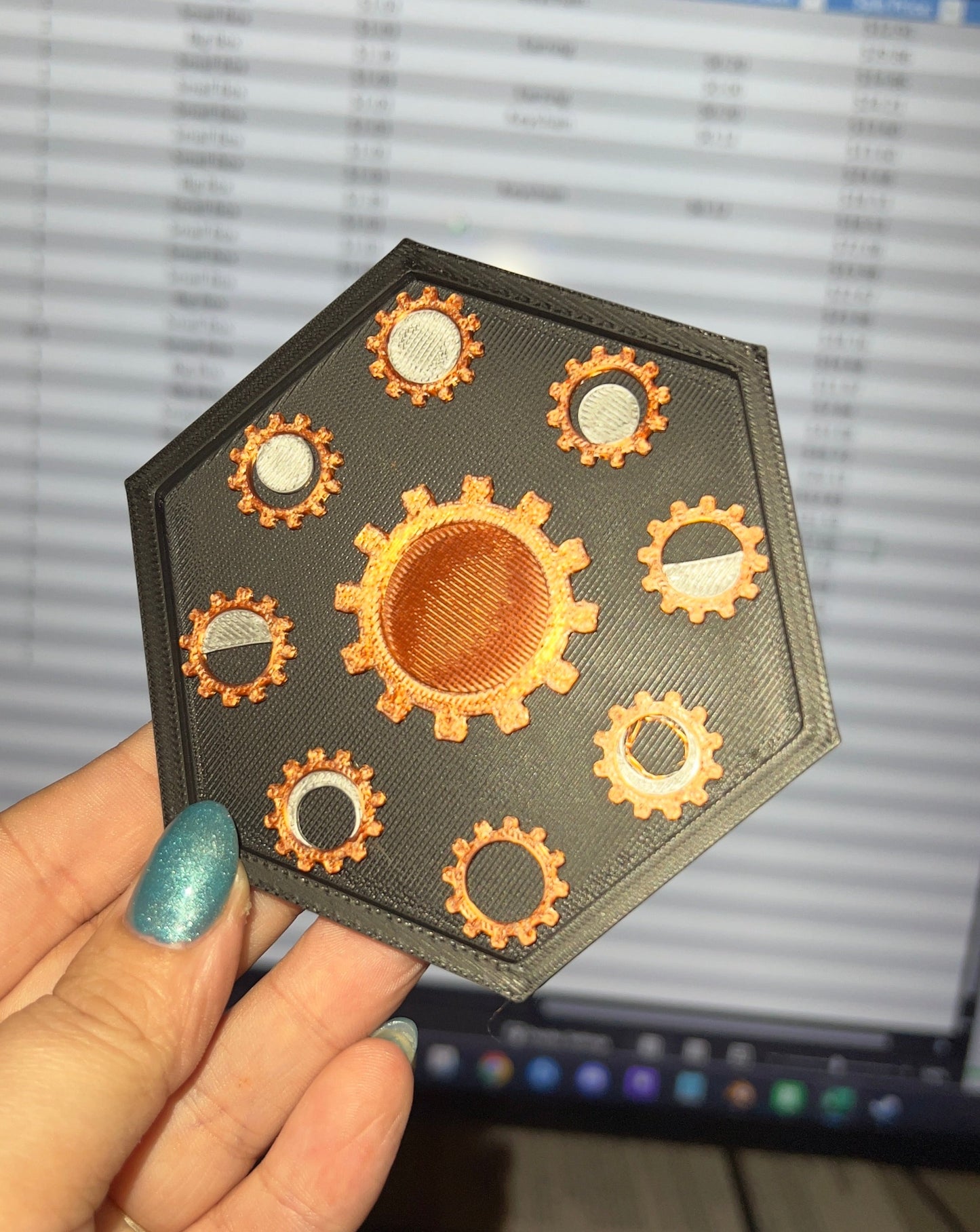 Steampunk Moon Phase Coaster