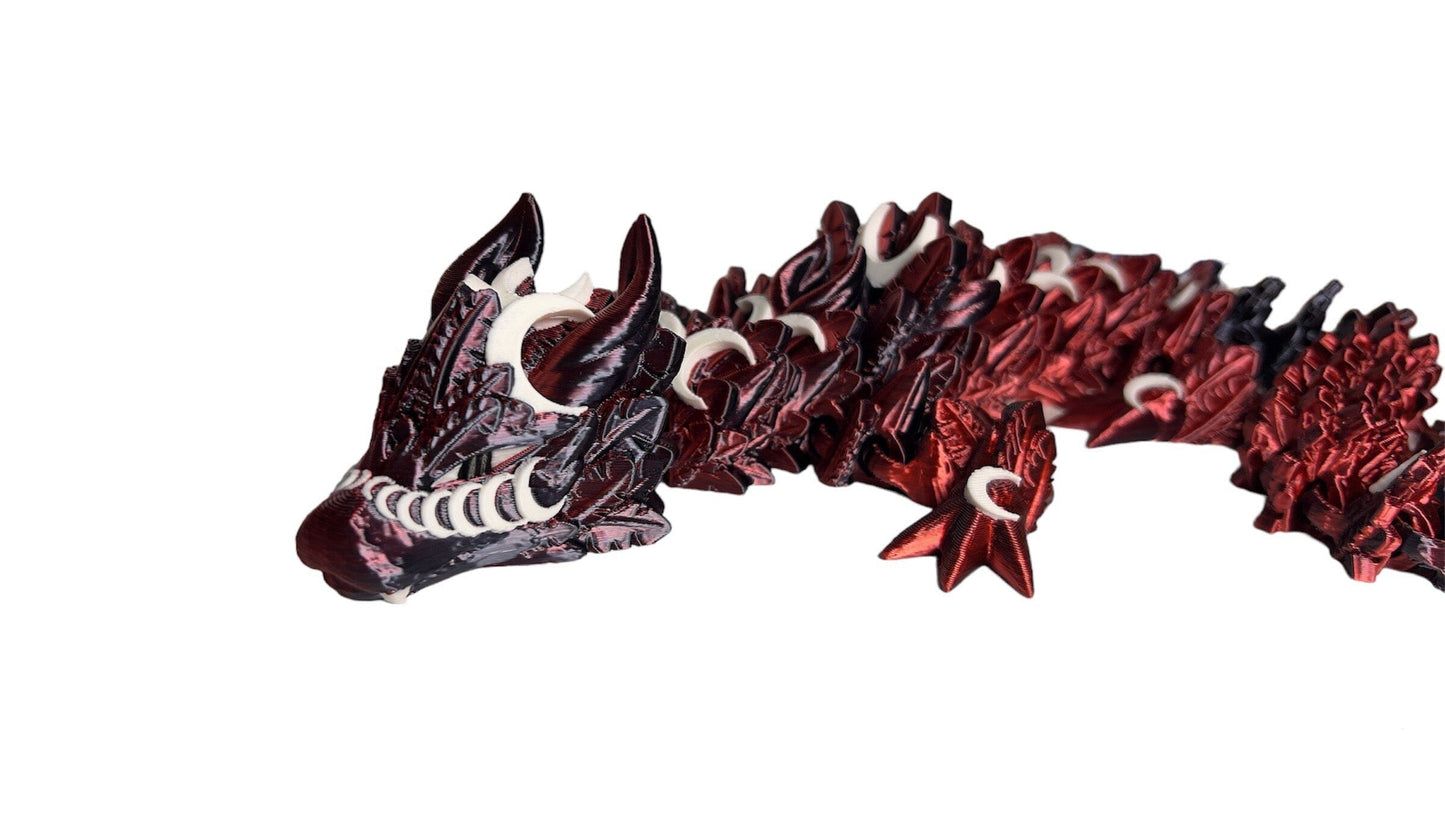 Lunar Dragon - 3D Printed Articulated Figurine Articulated