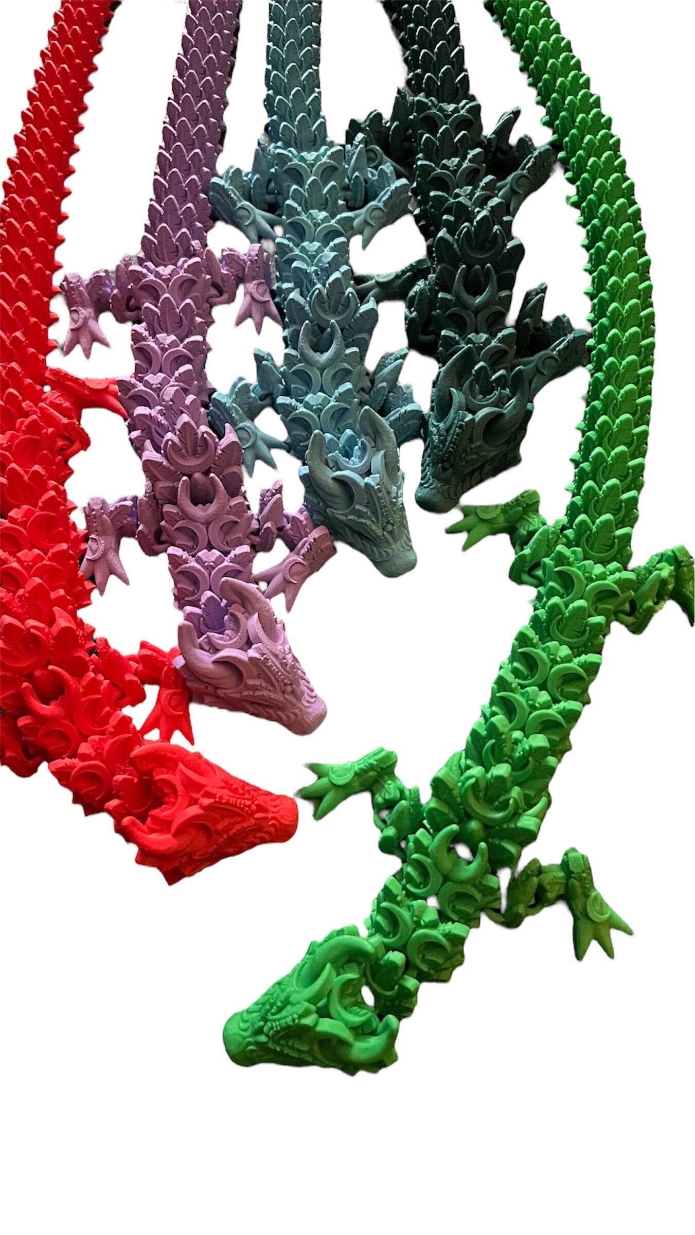 Lunar Dragon - 3D Printed Articulated Figurine Articulated