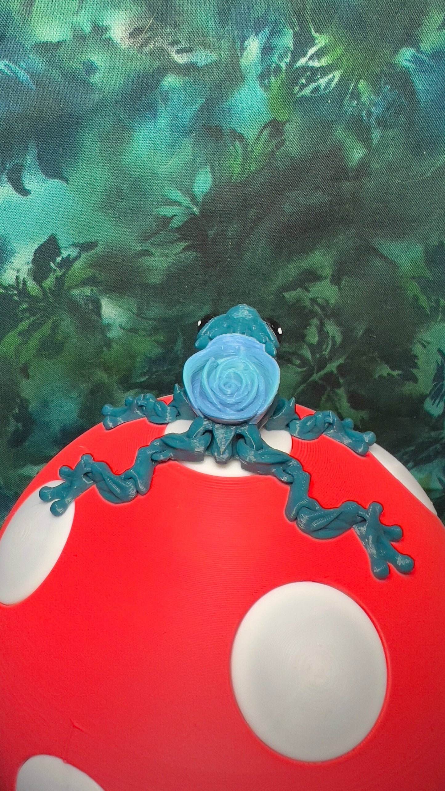 Rose Frog - 3D Printed Articulating Figurine