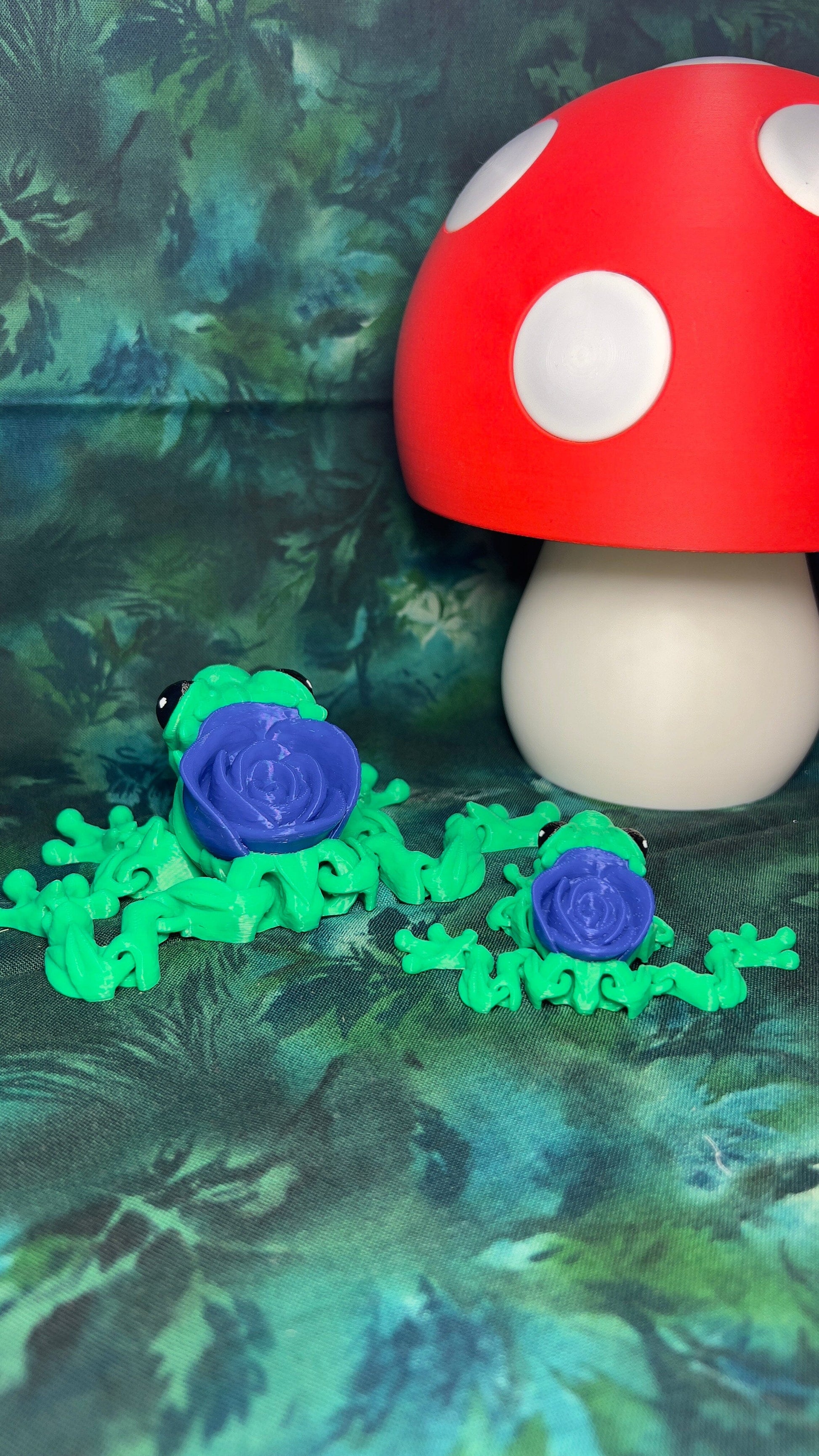 Rose Frog - 3D Printed Articulating Figurine