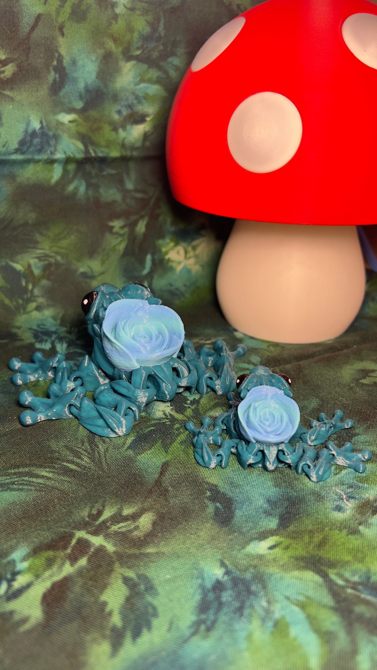 Rose Frog - 3D Printed Articulating Figurine