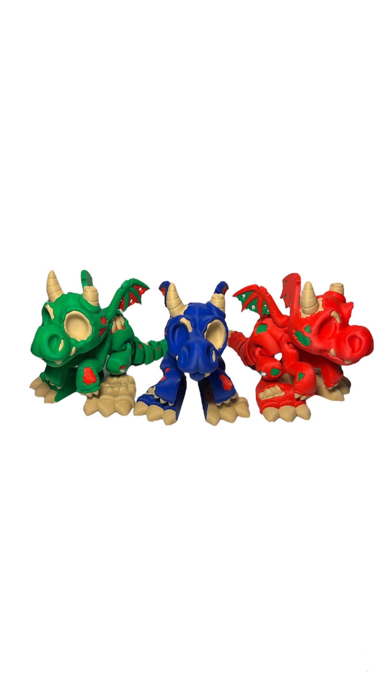 Zombie Wyvern - 3D Printed Articulated Figurine Articulated