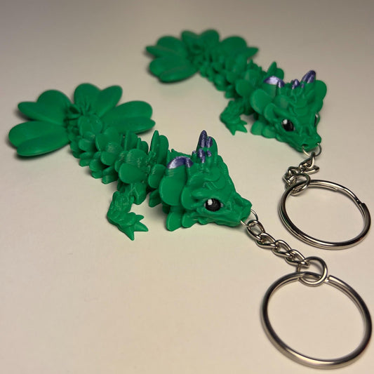 Clover Dragon - 3D printed Articulated Figurine