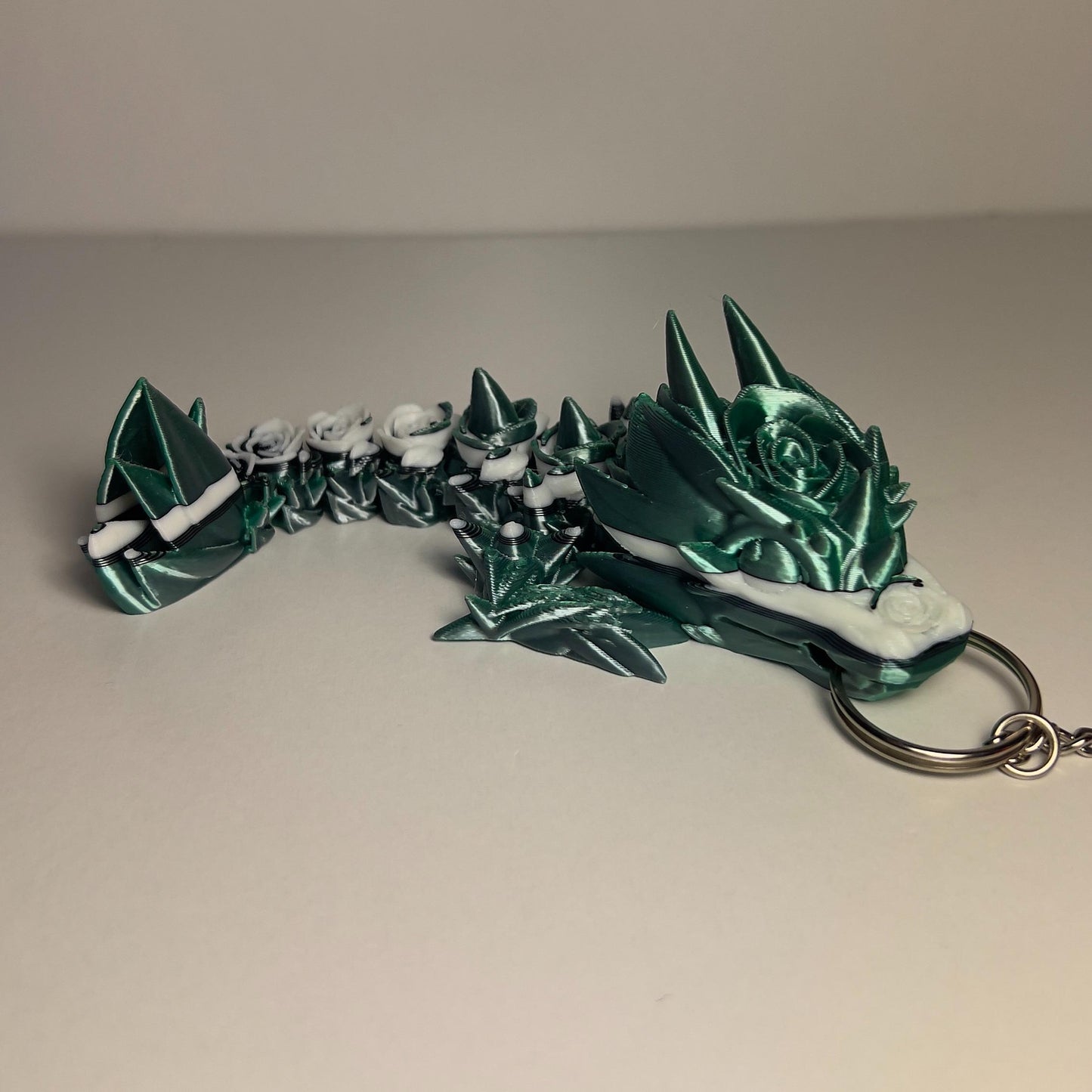 Rose Dragon - 3D Printed Articulated Figurine