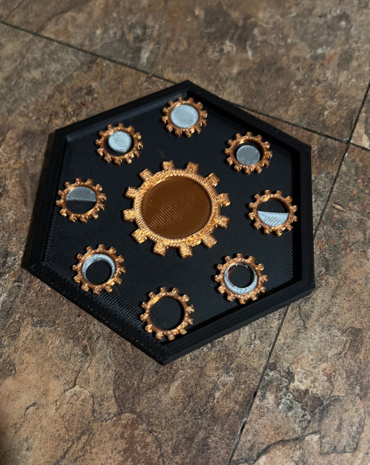 Steampunk Moon Phase Coaster